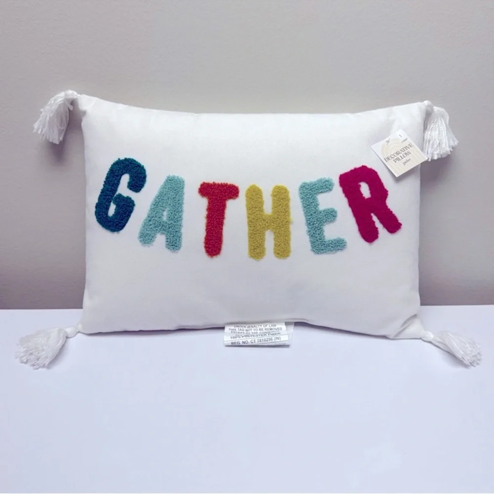 3 for $15 SALE Target Bullseye Playground Gather Pillow w/ tassels